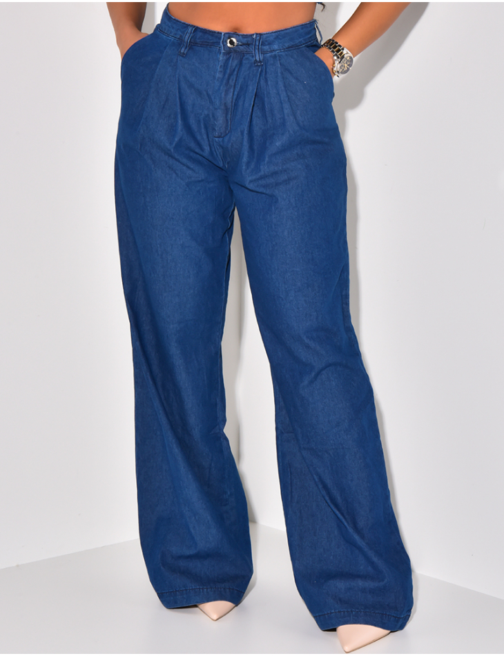 Jeans fluide coupe large