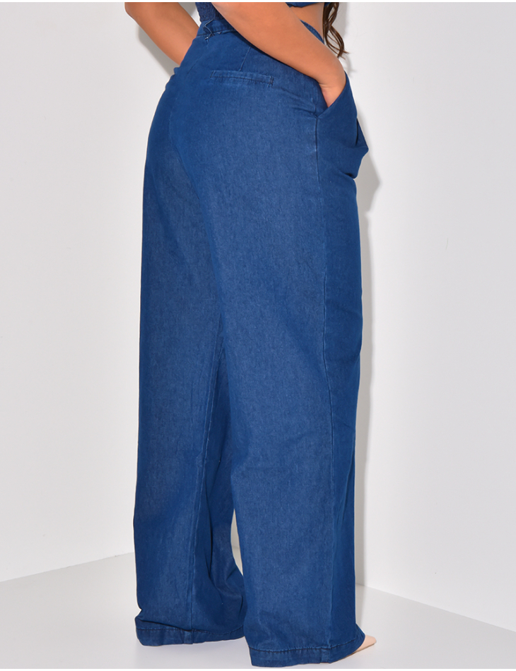 Jeans fluide coupe large