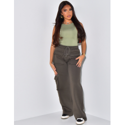 Fleece-Jogginghose mit Cargotaschen Fleece-Jogginghose mit Cargotaschen