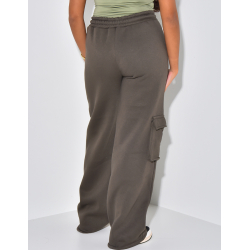 Fleece-Jogginghose mit Cargotaschen Fleece-Jogginghose mit Cargotaschen