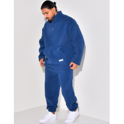 Ensemble pantalon et pull en peau de mouton