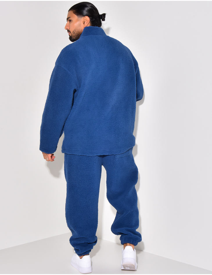 Ensemble pantalon et pull en peau de mouton