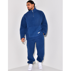 Ensemble pantalon et pull en peau de mouton