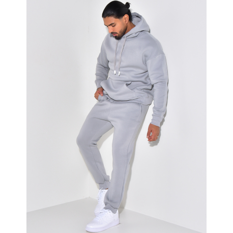 Ensemble sweat à capuche et pantalon uni Ensemble sweat à capuche et pantalon uni