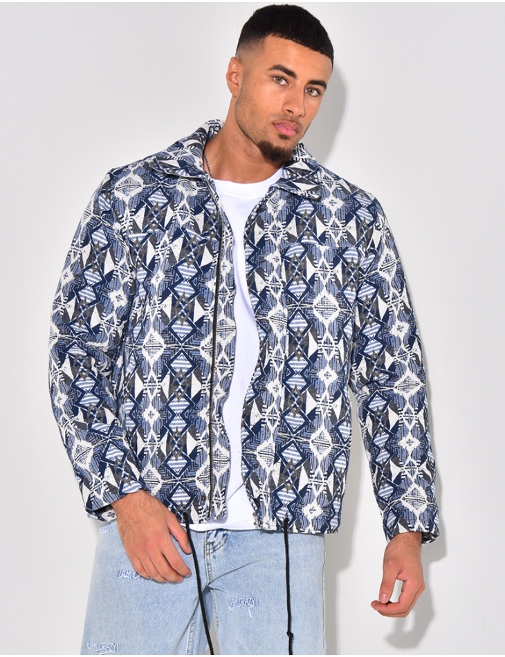 Veste épaisse à motifs Veste épaisse à motifs