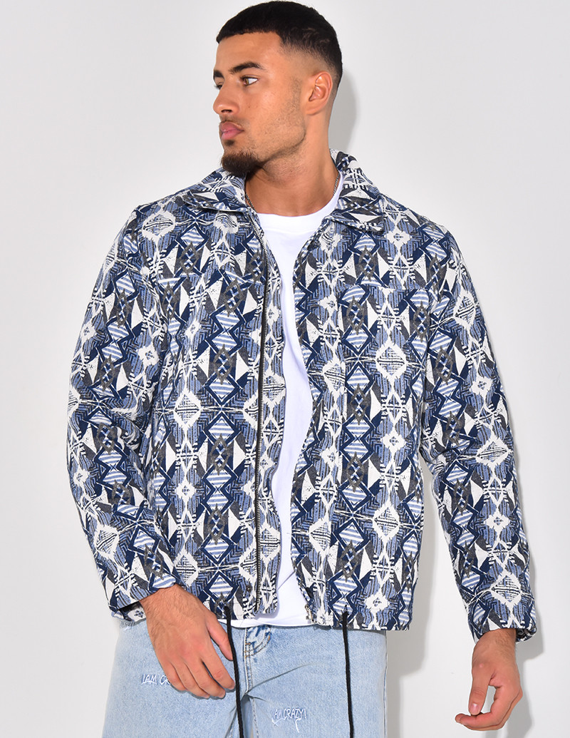 Veste épaisse à motifs