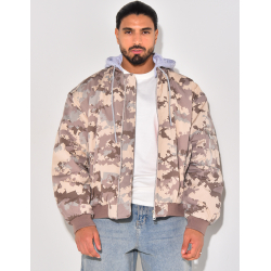Bombers camouflage à capuche amovible Bombers camouflage à capuche amovible