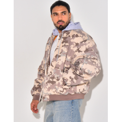 Bombers camouflage à capuche amovible Bombers camouflage à capuche amovible