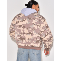Bombers camouflage à capuche amovible Bombers camouflage à capuche amovible
