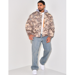 Bombers camouflage à capuche amovible Bombers camouflage à capuche amovible