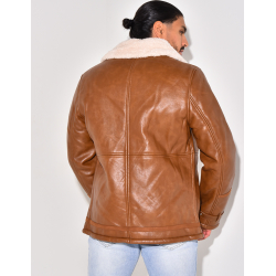 Veste en cuir pu hotsell