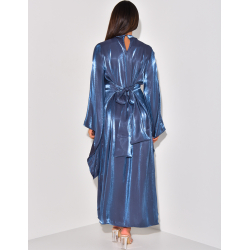 Robe longue à nouer brillante
