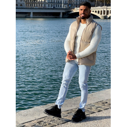 Doudoune sans manches en simili Doudoune sans manches en simili