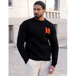 Pull épais avec la lettre H