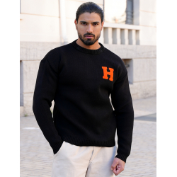 Pull épais avec la lettre H