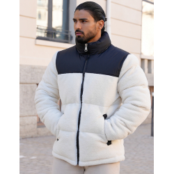 Veste matelassée bi-matière Veste matelassée bi-matière