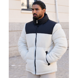 Veste matelassée bi-matière Veste matelassée bi-matière