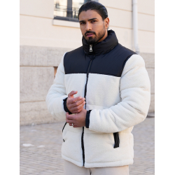 Veste matelassée bi-matière Veste matelassée bi-matière