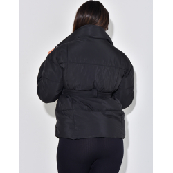 Mid-length quilted down jacket to tie   Mid-length quilted down jacket to tie