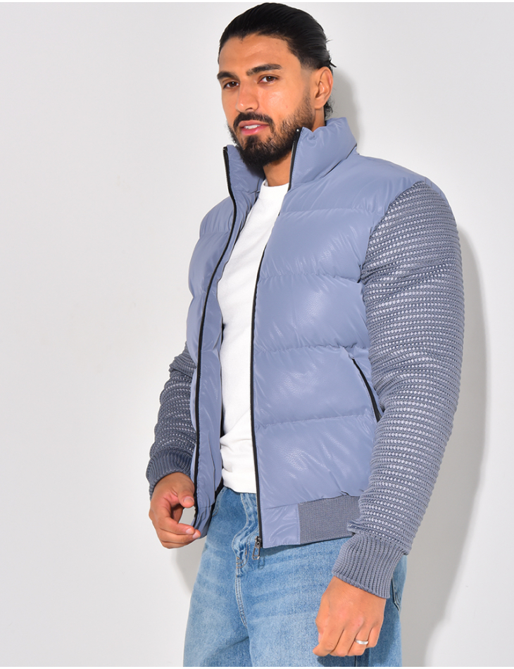 Bombers matelassé bi-matière Bombers matelassé bi-matière