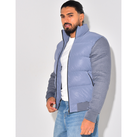 Bombers matelassé bi-matière Bombers matelassé bi-matière