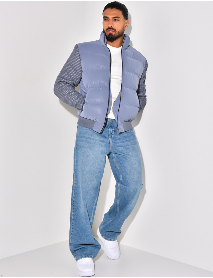 Bombers matelassé bi-matière Bombers matelassé bi-matière