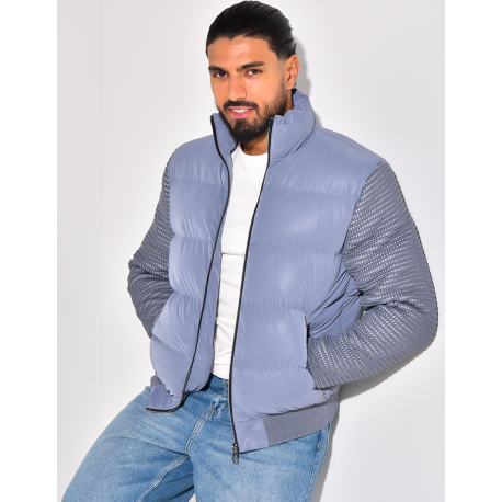 Bombers matelassé bi-matière Bombers matelassé bi-matière