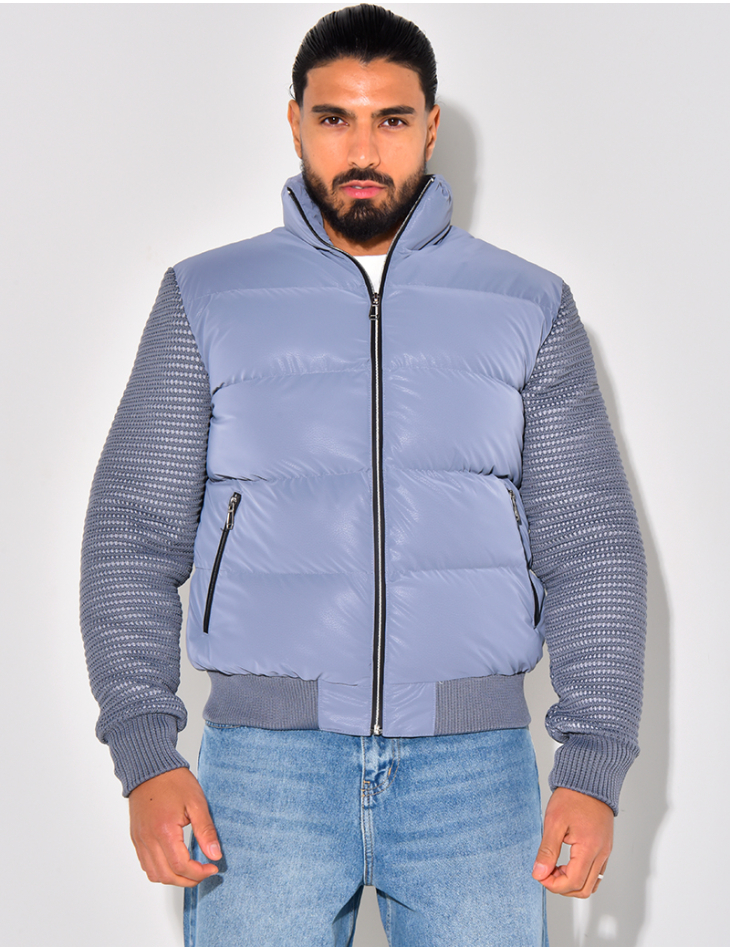 Bombers matelassé bi-matière Bombers matelassé bi-matière