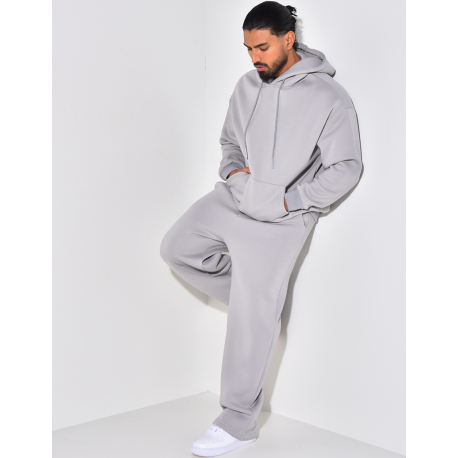 Ensemble de jogging uni pantalon et sweat à capuche Ensemble de jogging uni pantalon et sweat à capuche