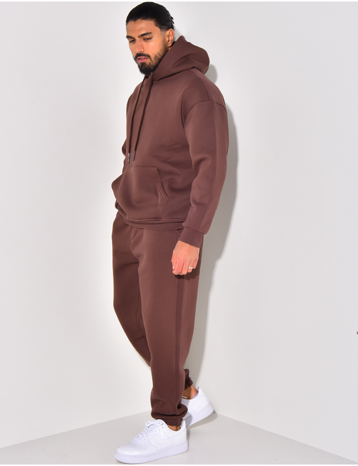 Ensemble sweat à capuche et pantalon uni Ensemble sweat à capuche et pantalon uni