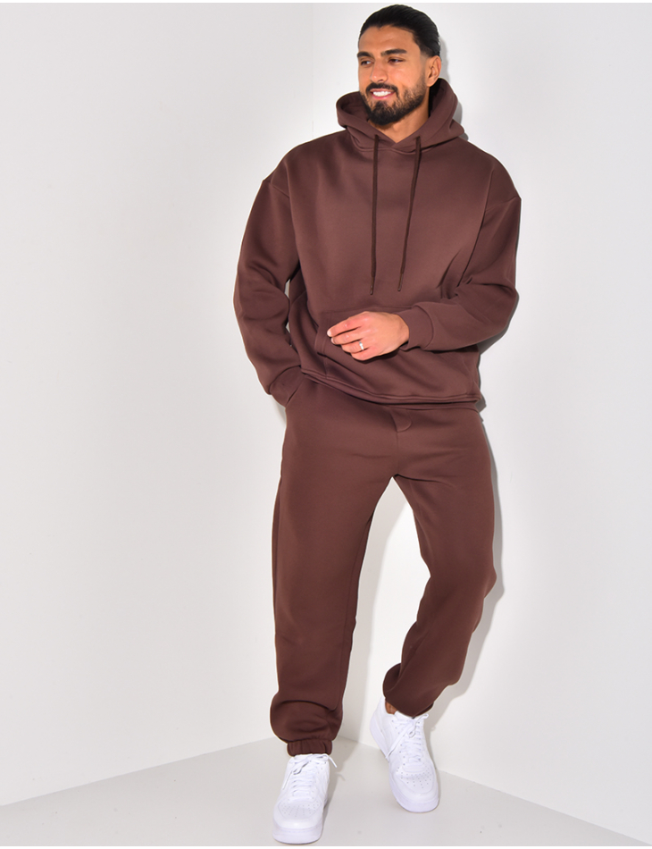 Ensemble sweat à capuche et pantalon uni Ensemble sweat à capuche et pantalon uni