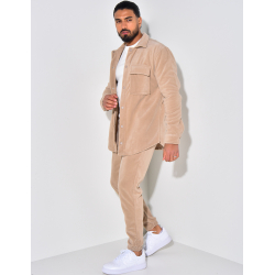 Ensemble en velours pantalon et chemise Ensemble en velours pantalon et chemise