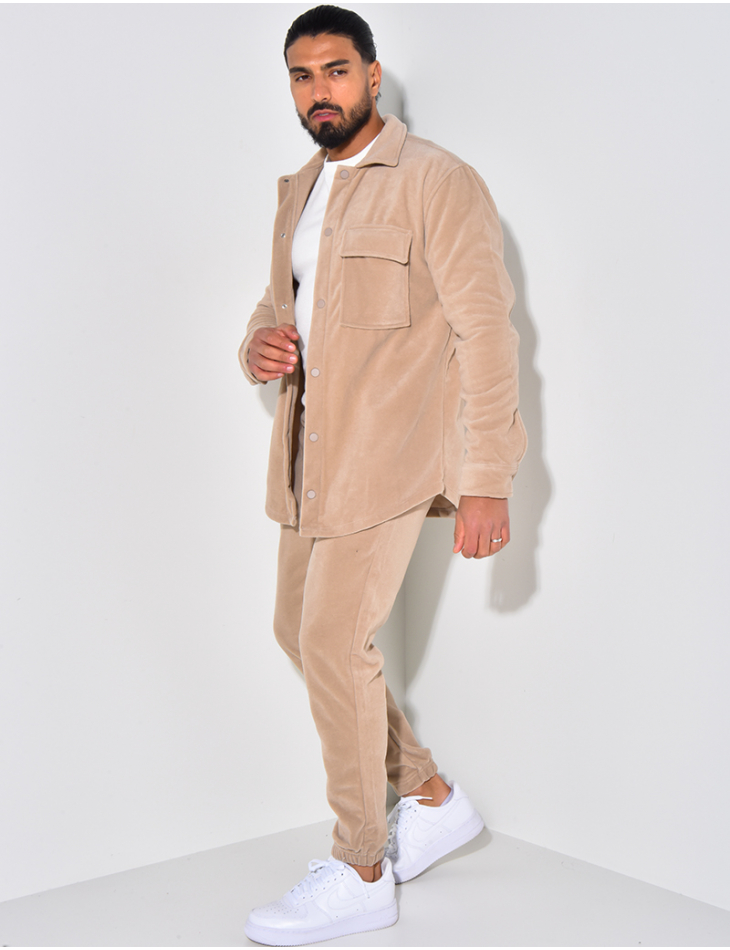 Ensemble en velours pantalon et chemise Ensemble en velours pantalon et chemise