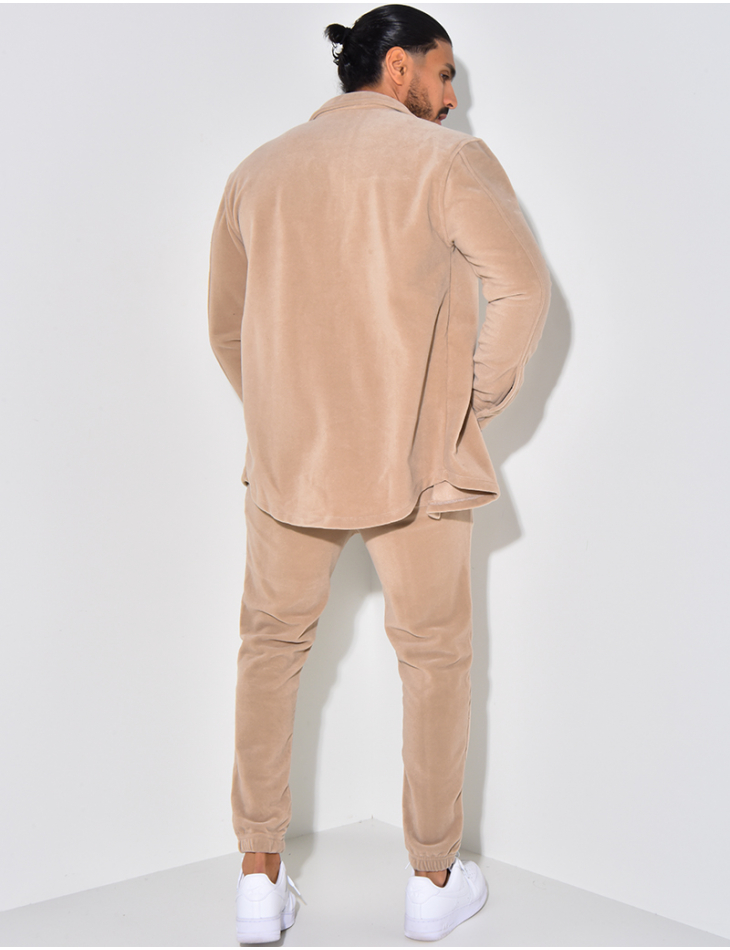 Ensemble en velours pantalon et chemise Ensemble en velours pantalon et chemise
