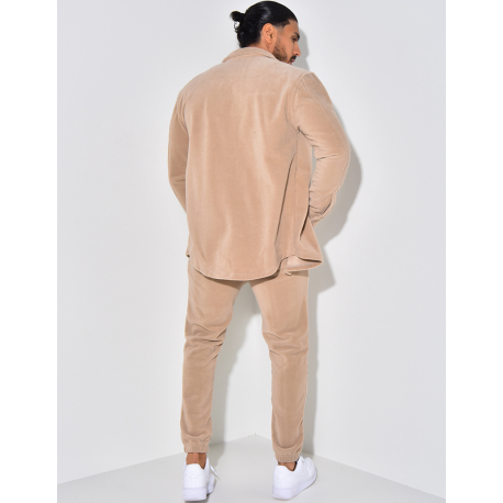 Ensemble en velours pantalon et chemise Ensemble en velours pantalon et chemise