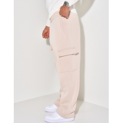 Pantalon molletonné à poches Pantalon molletonné à poches