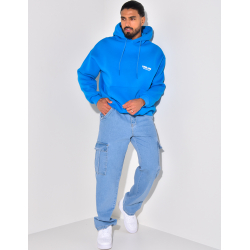 Jeans coupe large à poches