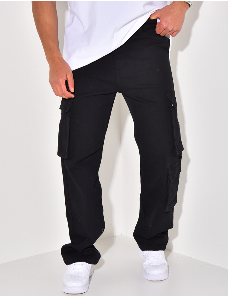 Jeans large à poches Jeans large à poches