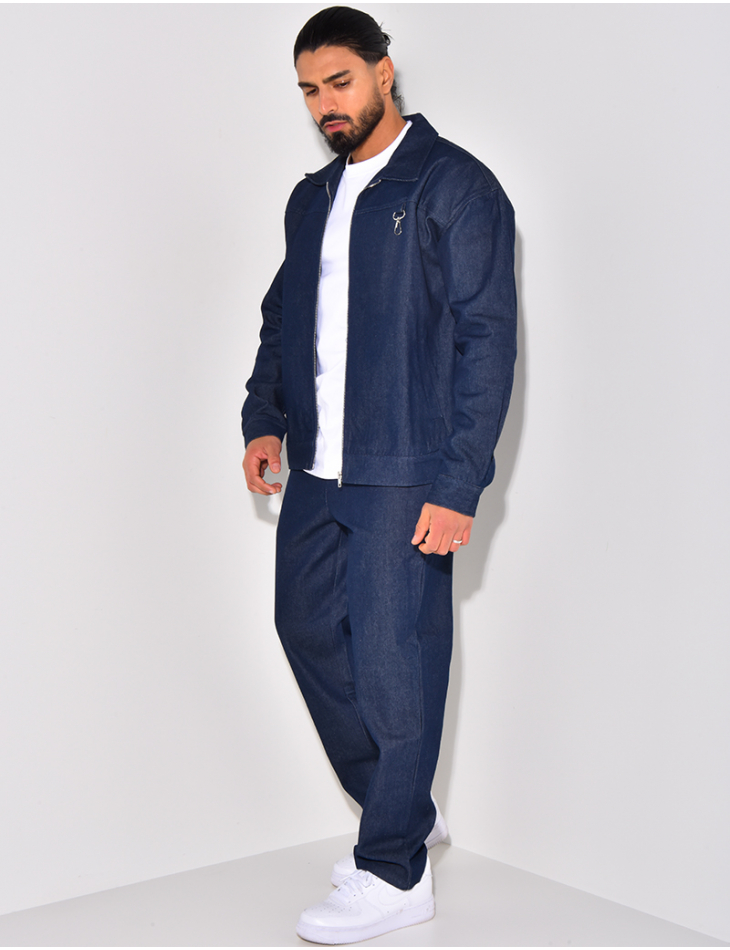 Ensemble pantalon et veste en jeans Ensemble pantalon et veste en jeans