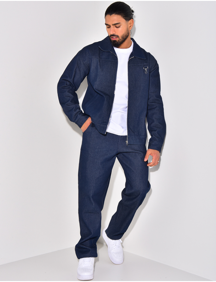 Ensemble pantalon et veste en jeans Ensemble pantalon et veste en jeans