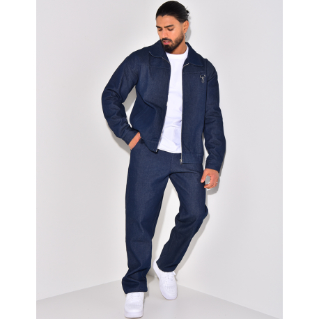 Ensemble pantalon et veste en jeans Ensemble pantalon et veste en jeans