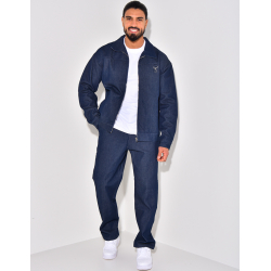 Ensemble pantalon et veste en jeans Ensemble pantalon et veste en jeans