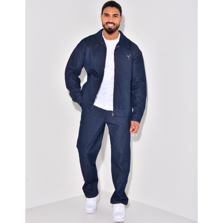 Ensemble pantalon et veste en jeans Ensemble pantalon et veste en jeans