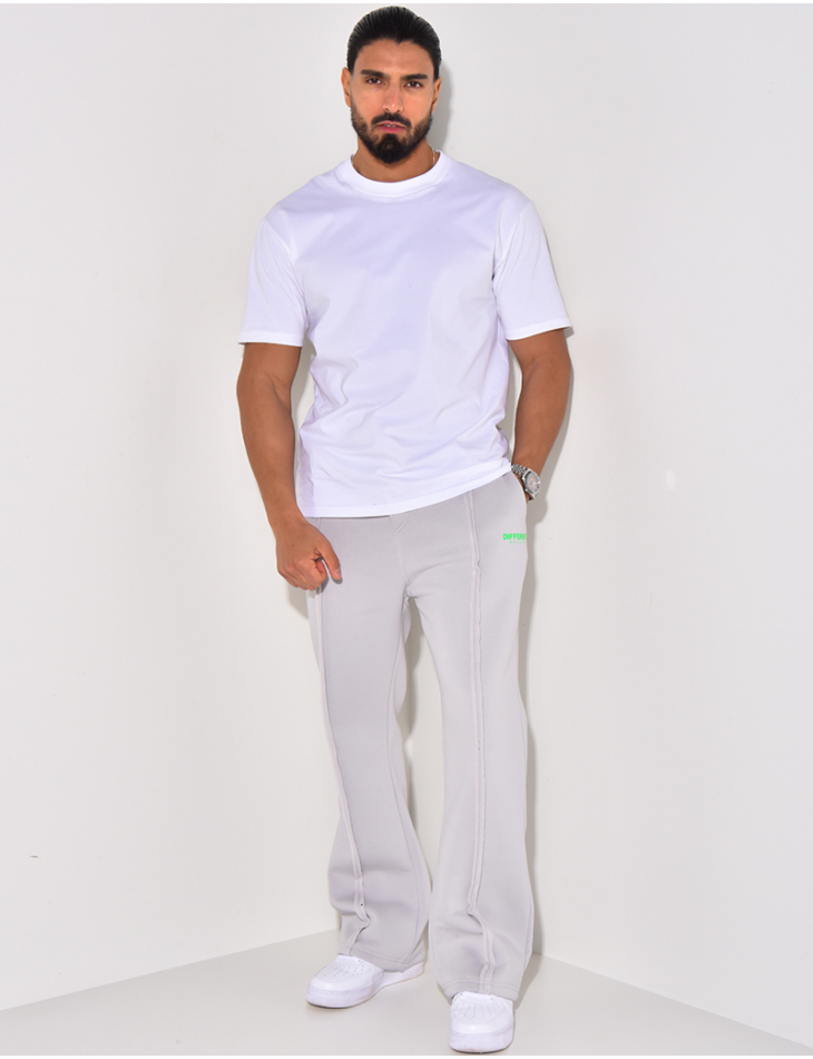 Pantalon de jogging a couture apparente Different