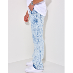 Jeans à motifs coupe large Jeans à motifs coupe large