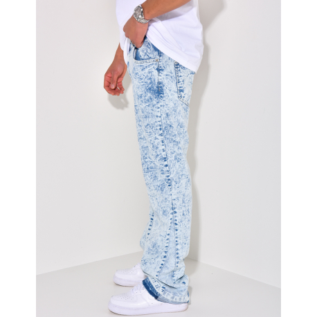 Jeans à motifs coupe large Jeans à motifs coupe large