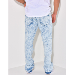 Jeans à motifs coupe large Jeans à motifs coupe large