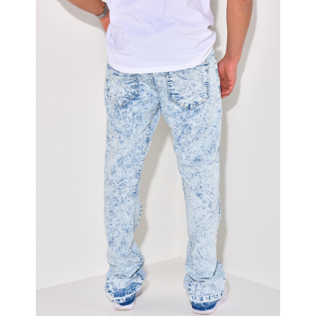 Jeans à motifs coupe large Jeans à motifs coupe large