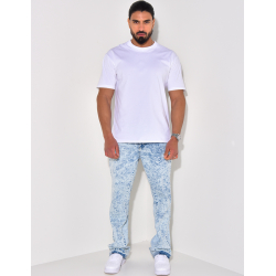 Jeans à motifs coupe large Jeans à motifs coupe large