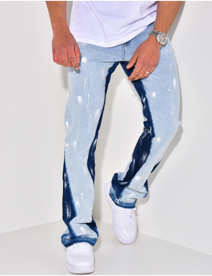 Jeans flare peinture Jeans flare peinture